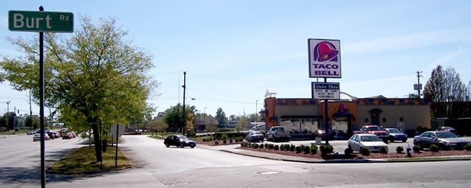 the Taco Bell is rebuilt